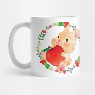 Apple Bunny White Mug